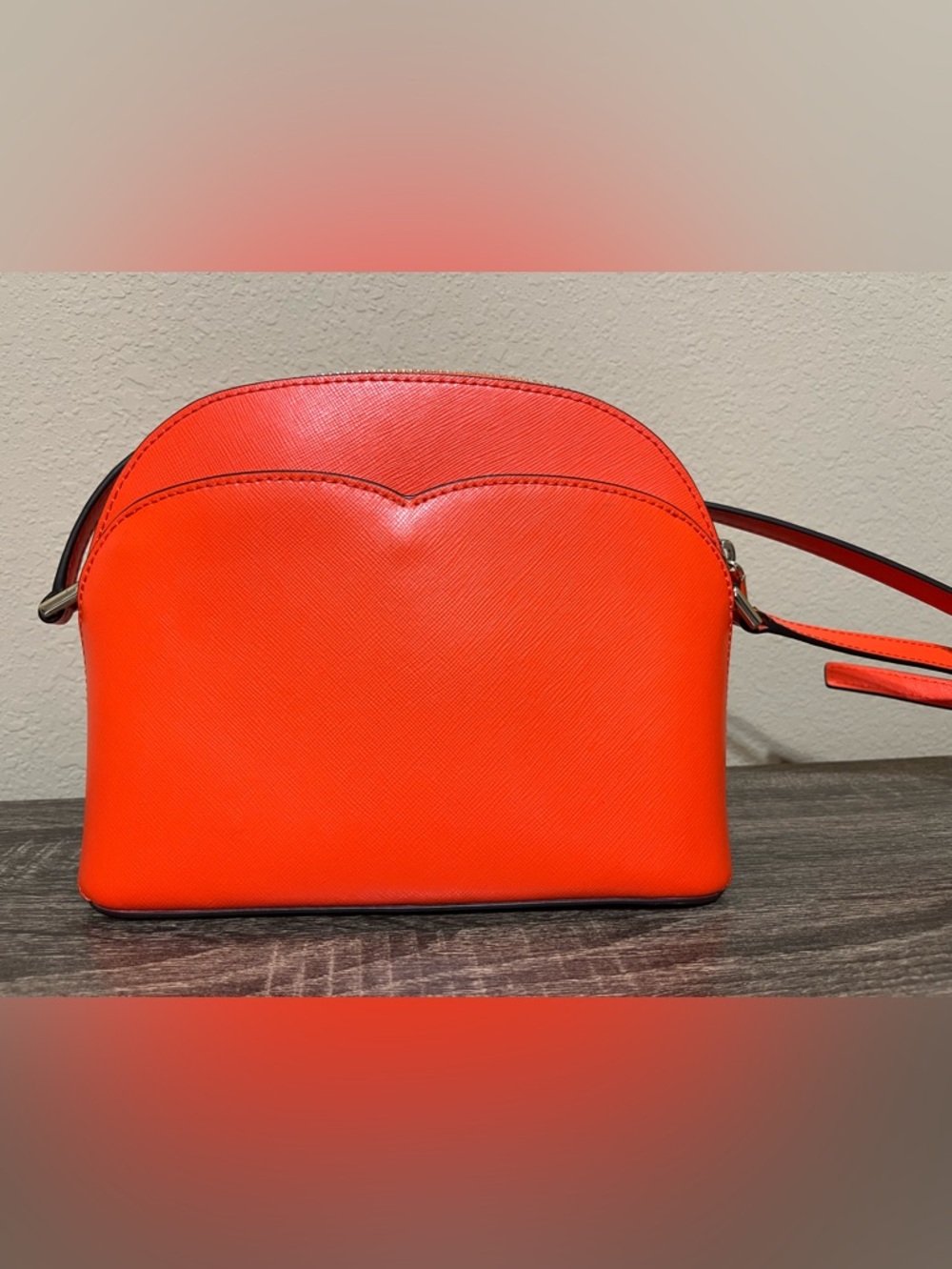 Kate Spade Payton Dome Orange Crossbody - Picture 3 of 10